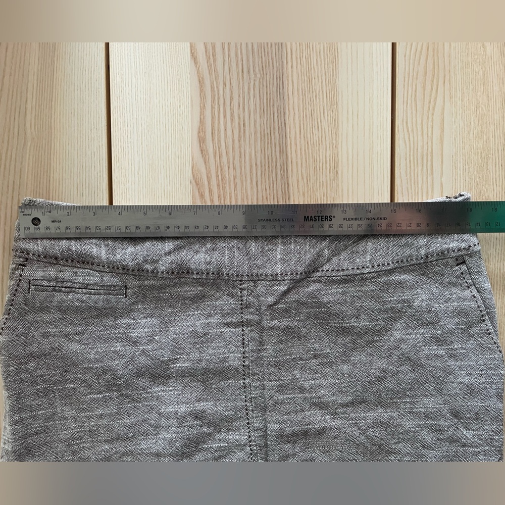 Merona Linen Blend Pencil Skirt size 16 marled brown - Picture 7 of 8